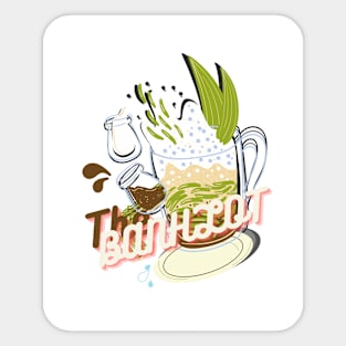 the special drink of asia -banh lot Sticker